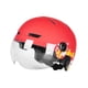 thumbnail image 2 of Casco de Bicicleta Eléctrica shamjiam con Luz y Visera Rojo Protección contra Impactos para Adultos, 2 of 8