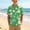 A89 Green, variant on Xdegoge Boys Hawaiian Floral Printed Shirts Tropical Button Up Short Sleeve Tops Casual Holiday Beach Summer Tees