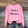 thumbnail image 2 of Enjoytime Valentines Day Long Sleeve Shirts Tops for Woman Funny Letter Print Pullover Sweatshirt Tops Cute Lightweight Loose Casual Crew Neck Sweatshirts Women on Clearance, 2 of 4