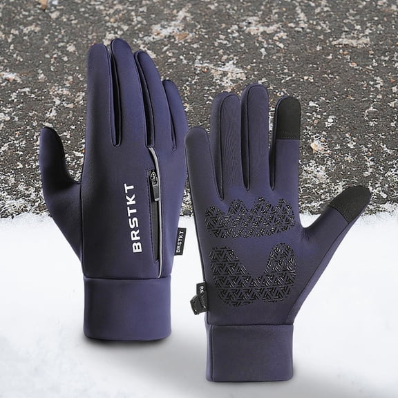 Roncen Touchscreen Winter Gloves for Men, Cold Weather Warm Freezer Work Gloves for Running Driving Cycling Hiking