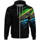 thumbnail image 4 of Sudadera con capucha y cremallera con estampado 3D de la bandera de Tanzania, ropa africana, ropa de calle unisex, chaqueta informal de gran tamaño, chándales, jerséis, 4 of 5