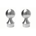 thumbnail image 1 of Embout de Pied de Barre de Handicap 2 Pouces en Acier Inoxydable Lot de 2, 1 of 4
