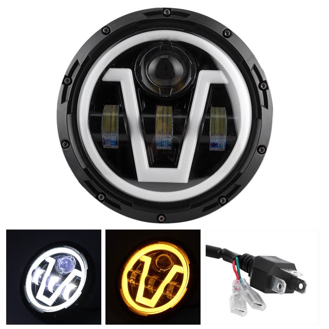LED Headlight, Aluminum Alloy Headlight for , Round Led Light Waterproof Led Light Fit For JK & 2007-2018 Led Head Light