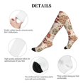 thumbnail image 5 of Lsque Cow Spots And Disco Ball Pattern Sport Compression Socks for Men & Women 15-20 mmHg Knee High Nurse Pregnant Running Medical and Travel Athletic, 5 of 6