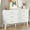 White, variant on Fluted 6 Drawers Dresser, Wide Modern Chest of Drawers, 6 Drawer Double Dresser