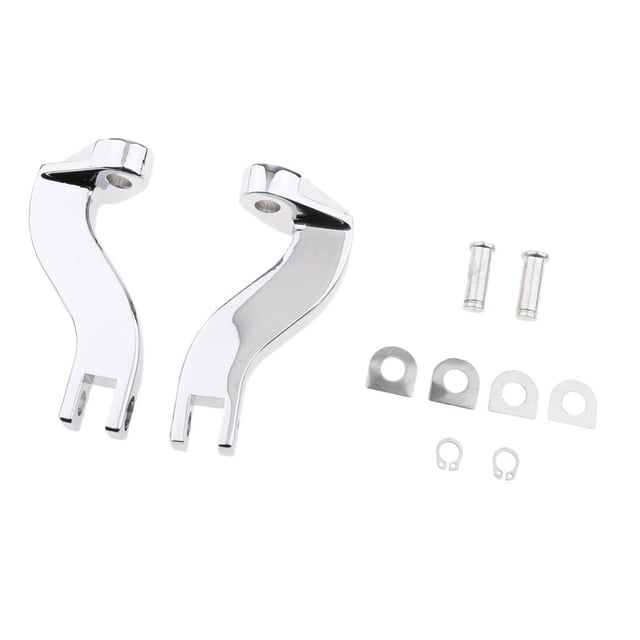Reposapiés Delanteros Zulema Soporte de estribera de motocicleta 10 Mm plata