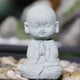 thumbnail image 2 of Monje Estatua de Buda,Bebé Monje Buda Estatua Pequeño Monje Estatuilla Decoración, Home Esculturas en miniatura, Speak No Evil Figura Fengshui, 2 of 9