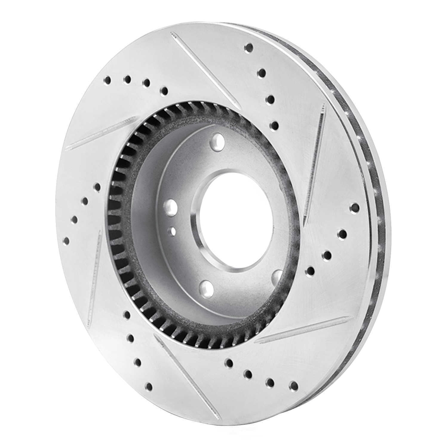 Dynamic Friction Company 631-03016L DFC Brake Rotor - Drilled And Slotted - Silver