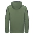 thumbnail image 2 of Little Donkey Andy Men's Softshell Jacket with Hood, Fleece Lined Winter Jackets for Hiking, Windproof Water-resistant (Dark Green XL), 2 of 7