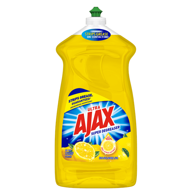 Ajax Ultra Super Degreaser Liquid Dish Soap, Lemon 52 fl oz