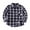 Blue E, variant on Zpanxa Boys Girls Plaid Shirt Long Sleeve Button Down Collar Classic Cotton Blend Casual Shirt Jacket Outerwear for Kids 2-13 Years
