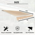 thumbnail image 3 of BETISEF 13' x 8' Patio Retractable Awning Outdoor Sun Shade Shelter Canopy Water UV/Heat Resistant with Crank Handle for Deck, 3 of 10