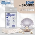 thumbnail image 5 of T.Taio Esponjabon Esponja de jabón de nácar - Limpiador de ducha - Limpieza de baño - Eliminación de aceite - Masaje y espuma pies codo y cara - Accesorios de baño (paquete de 2), 5 of 5