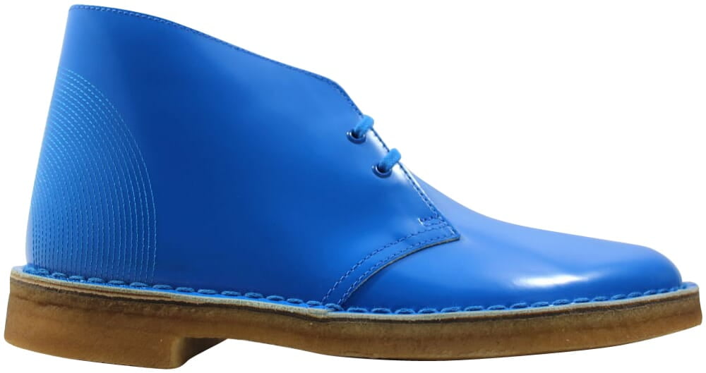 clarks desert boots blue
