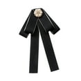 thumbnail image 5 of Milageto Bow Tie for Women Jewelry Gift Neck Tie Brooch Pin for Casual Party Ceremony Black, 5 of 8