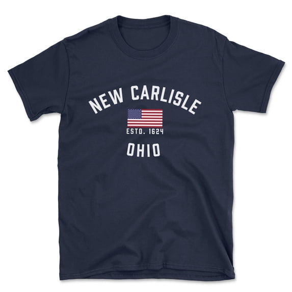 New Carlisle Ohio Patriot Men's Cotton T-Shirt