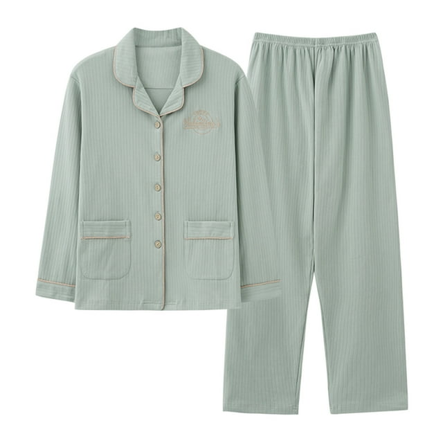 Quatre Saisons Nouveau Cardigan Ample à Manches Longues pour Femmes Grand Ensemble d'Ameublement de Maison Pyjamas Femme