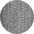 thumbnail image 1 of Ahgly Company Indoor Round Oriental Gray Industrial Area Rugs, 4' Round, 1 of 4
