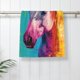 thumbnail image 5 of Balery Watercolor White Horse Toalla de Microfibra Premium con Estampado – 27.5x16 pulgadas, Alta Absorción, Suave y Aterciopelada, Secado Rápido, 5 of 6