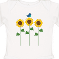 thumbnail image 4 of Inktastic Sunflower Garden and bird Boys or Girls Long Sleeve Baby Bodysuit, 4 of 5