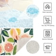thumbnail image 3 of Yayeee Bath Rug for Bathroom Floor Non Slip Contour Fluffy Soft Absorbent Mat, 20"x24", Citrus Fruits, 3 of 7