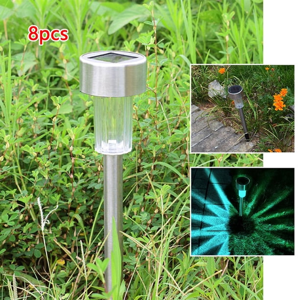 Bearachild 8 Uds. De luz Solar para jardín, farol de energía Solar para exteriores, iluminación de decoración de paisaje impermeable para camino, patio, Iluminación y accesorios No.02 Bearachild HA006256-02B