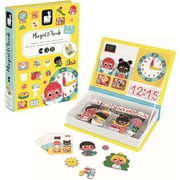 Janod MagnetiBook 94 pc Magnetic Telling Time Game - Ages 3+ - J02724