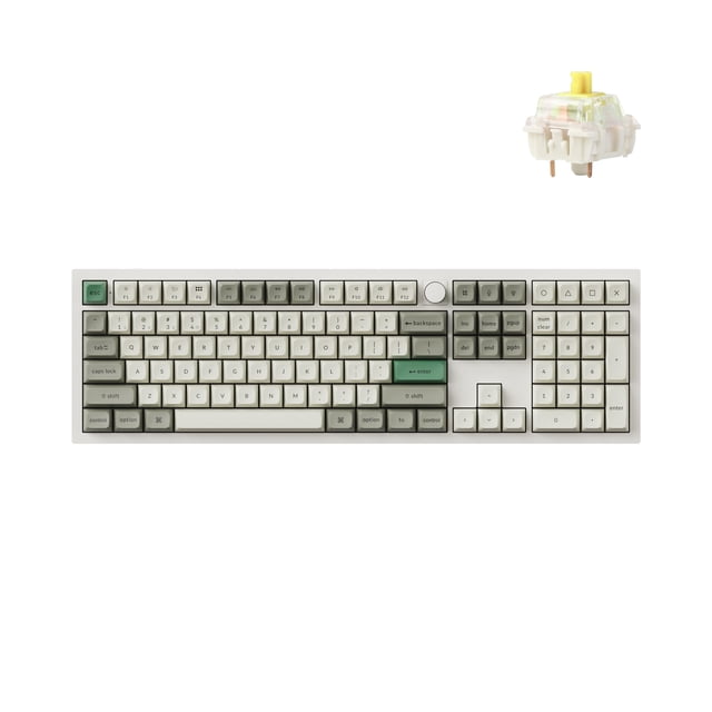 Teclado Keychron Q6 Max inalámbrico RGB intercambiable en caliente blanco
