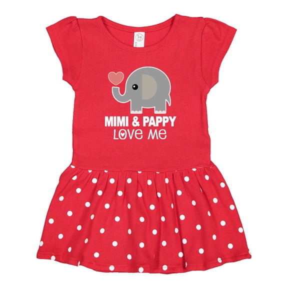 Inktastic Mimi and Pappy Love Me Outfit Gift Baby Girl Dress