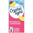 thumbnail image 2 of (6 pack) Crystal Light Drink Mix, 6 Pitcher Packets, for Flavorful Hydration and Shareable Refreshment, Raspberry Lemonade Artificial Flavor, Zero Sugar, Low Calorie, 1.8 oz, 2 of 17
