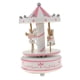 thumbnail image 5 of Caja de música de carrusel de caballos, caja de carrusel musical de lujo de 4 caballos, música perfecta Rosado, 5 of 9