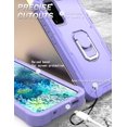 thumbnail image 5 of Allytech Case for Samsung Galaxy S20FE 5G 6.5 inch, Three Layer Hybrid Hard PC Soft TPU Rubber Shockproof Kickstand Heavy Duty Case for Galaxy S20 FE 5G 2020 Release(6.5"), Purple, 5 of 5