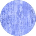 thumbnail image 1 of Ahgly Company Indoor Round Oriental Blue Industrial Area Rugs, 3' Round, 1 of 4