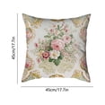 thumbnail image 3 of HuiXinOu Flower Printed Pillow Case with Hidden Zipper, Decorative Cushion Cover for Living Room Bedroom Office, Soft Home Decor, 3 of 6