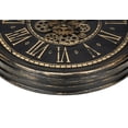 thumbnail image 4 of 24" Round Vintage Industrial Wall Clock Exposed Gear Mechanism, Classic Roman Numerals & Antique Brown Finish for Farmhouse, Office, or Living Room Decorx, 4 of 4