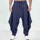 thumbnail image 1 of Ceisia Men's Trendy Solid Color Gift Plus Size Elastic Drawstring Waist Ankle Tied Casual Harem Pants, 1 of 5