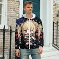 thumbnail image 3 of My Hero Academia Himiko Toga Zip Up Hoodies Unisex Realistic 3D Print Sweatshirt Long Sleeve Hooded Jacket Coat L, 3 of 8