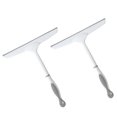 thumbnail image 6 of FRCOLOR 2pcs Silicone Skid Resistance Handle Glass Scraper Squeegees Window Brush Cleaner Wiper for Home, 6 of 8