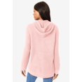 thumbnail image 2 of Cardigan con Capucha y Cierre para Mujer Talla Grande Roaman's 6X Color Rubor, 2 of 6