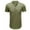 Olive Green, variant on Lovskoo 2024 Henley Shirts for Men Short Sleeve Cotton Linen Button Front Casual Solid Color Trendy Pullover Blouse V Neck Summer Beach T Shirts Dark Blue S