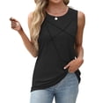thumbnail image 1 of Sudaderas con capucha para mujer,Camiseta sin mangas para mujer, cuello redondo, estampado de moda de verano, corte holgado, mezcla de algodón suave, ideal para uso diario y en casa, sopatenor, 1 of 8