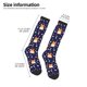 thumbnail image 2 of Balery Corgi Lying With Moons And Stars Calcetines novedosos Calcetines deportivos Calcetines hasta la rodilla Calcetines de algodón Calcetines originales y geniales, 2 of 6