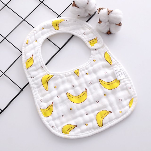 Babero para alimentación de bebés Jadeshay de algodón en forma de U