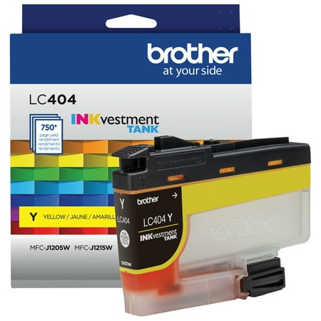 UPC: 0012502664512 | Brother Genuine Standard-yield Yellow Printer Ink Cartridge LC404Y
