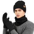 thumbnail image 6 of REDESS Winter Hat, Scarf & Glove Set for Men and Women,Black, 6 of 7