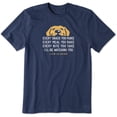 thumbnail image 3 of Life is Good - Camiseta para Hombre, diseño con Texto en inglés Crusher Graphic, Color Azul Oscuro, XL, 3 of 5