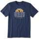 thumbnail image 3 of Life is Good - Camiseta para Hombre, diseño con Texto en inglés Crusher Graphic, Color Azul Oscuro, XL, 3 of 5