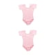 thumbnail image 4 of Qarigey Traje de baile de ballet para niñas Mono clásico con cuello Ropa de baile Leotardo Rosa 3XL 2Conjunto, 4 of 6