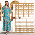 thumbnail image 6 of Miss Lavish London Women Kaftans Dresses, Teal, L, 6 of 6