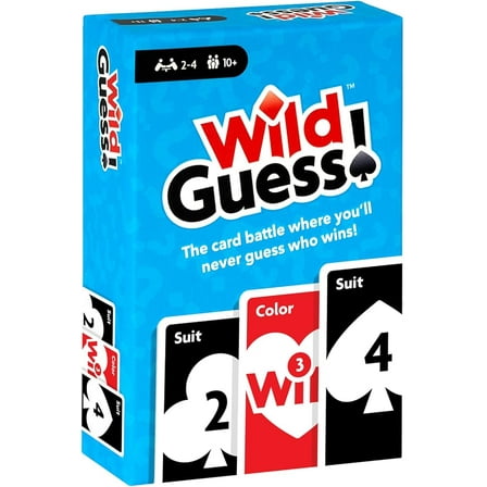 Wild Guess! – The Fast-Paced, Unpredictable, Insanely Competitive Card Game for 2 to 4 Players – Great Travel Game for Friends and Family